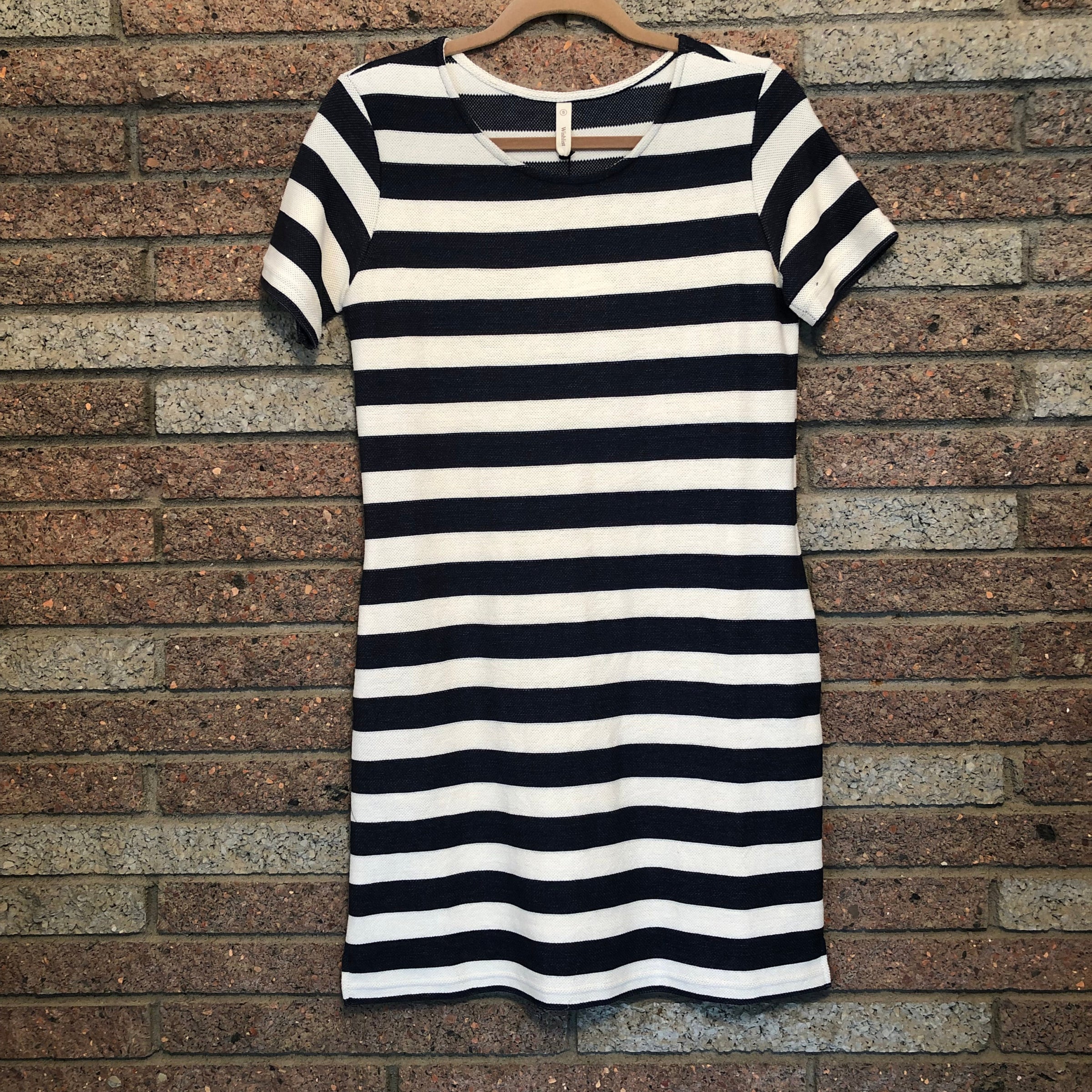 black celebrity wedding dresses Crochet Tank Mini Dress Marine Stripe 2-3Y main image 0